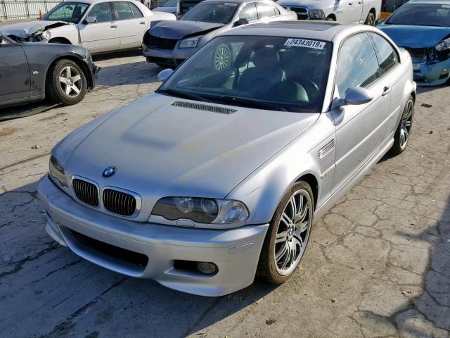 WBSBL93452JR16651 - 2002 BMW M3 SILVER photo 2