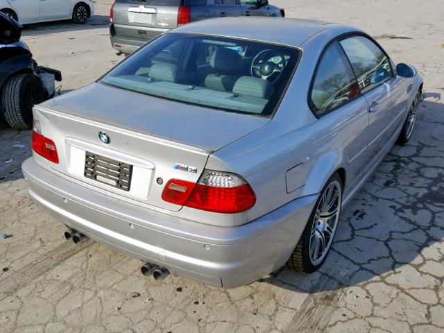 WBSBL93452JR16651 - 2002 BMW M3 SILVER photo 4