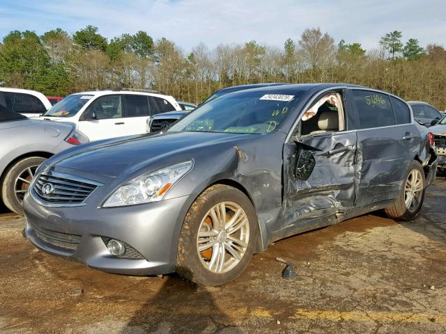 JN1CV6AP7FM501856 - 2015 INFINITI Q40 GRAY photo 2