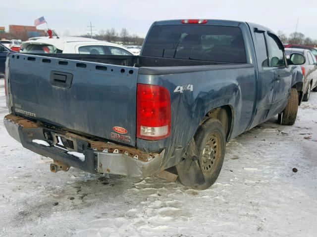 1GTSKUEA6AZ152132 - 2010 GMC SIERRA K15 BLUE photo 4