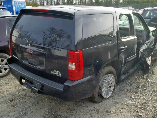 1GKFK13509R123957 - 2009 GMC YUKON HYBR BLACK photo 4