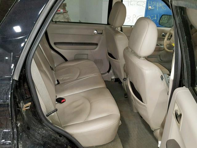 4M2CU97188KJ37847 - 2008 MERCURY MARINER PR BLACK photo 6