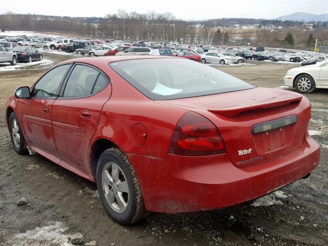 2G2WP552X71112742 - 2007 PONTIAC GRAND PRIX წითელი ფოტო 3