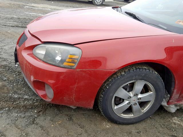 2G2WP552X71112742 - 2007 PONTIAC GRAND PRIX წითელი ფოტო 9