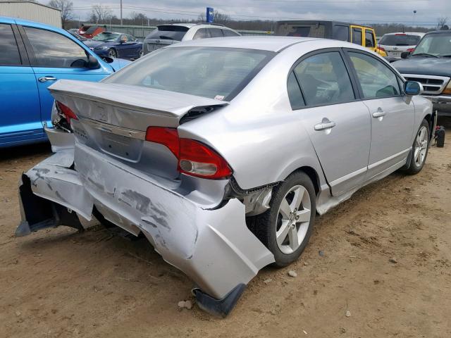 2HGFA16659H311295 - 2009 HONDA CIVIC SILVER photo 4