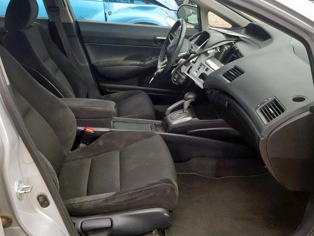 2HGFA16659H311295 - 2009 HONDA CIVIC SILVER photo 5