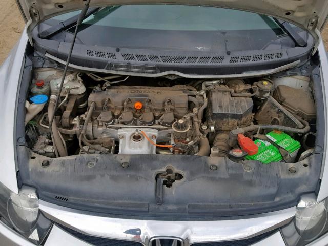 2HGFA16659H311295 - 2009 HONDA CIVIC SILVER photo 7