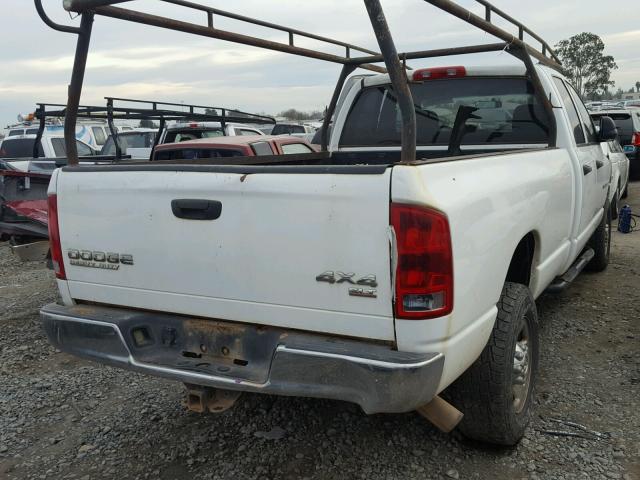 3D7KU28603G830291 - 2003 DODGE RAM 2500 S WHITE photo 4