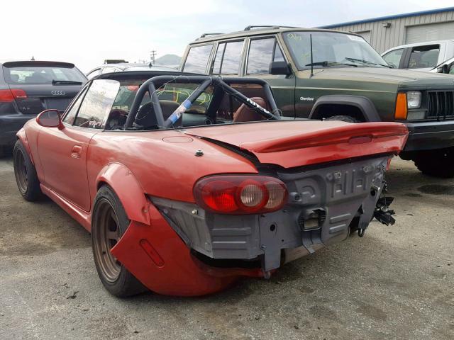 JM1NB353620229533 - 2002 MAZDA MX-5 MIATA RED photo 3