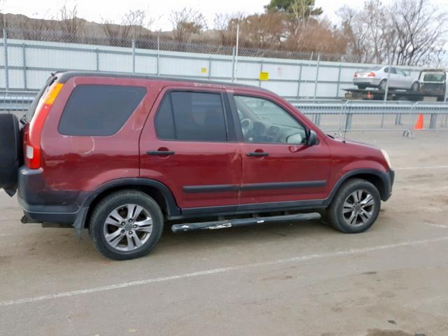 JHLRD78402C008924 - 2002 HONDA CR-V LX BURGUNDY photo 9