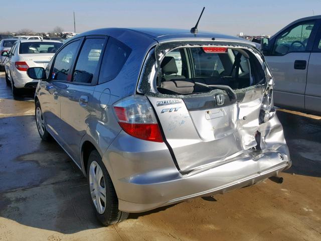 JHMGE8H27AS026927 - 2010 HONDA FIT SILVER photo 3