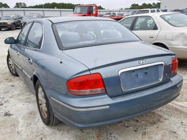 KMHWF35H95A139517 - 2005 HYUNDAI SONATA GLS GREEN photo 3