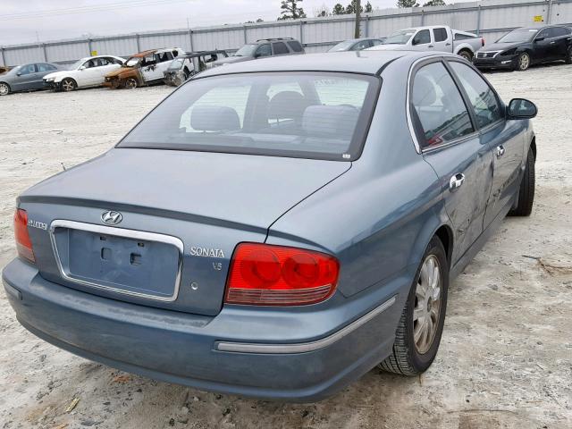 KMHWF35H95A139517 - 2005 HYUNDAI SONATA GLS GREEN photo 4