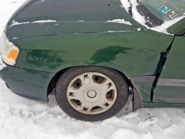 4S3BH6350Y7302421 - 2000 SUBARU LEGACY L GREEN photo 9