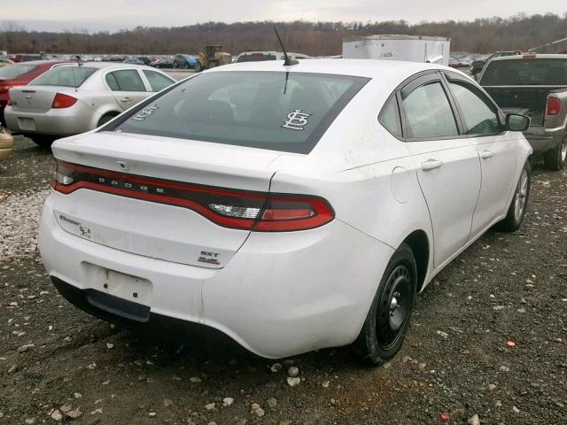 1C3CDFBB5ED702080 - 2014 DODGE DART SXT WHITE photo 4