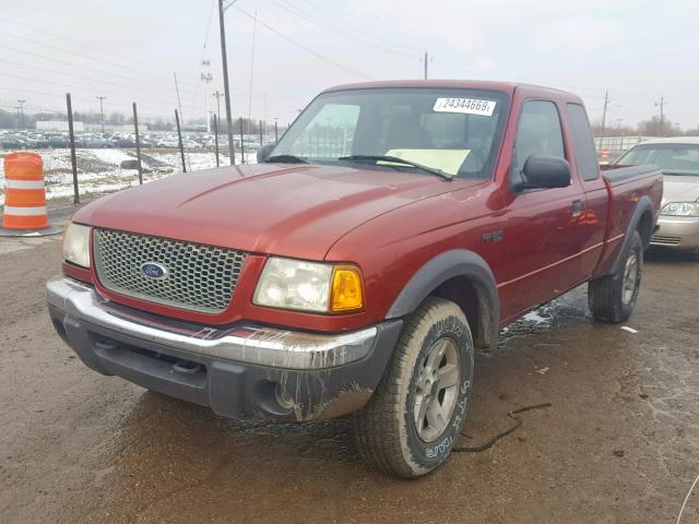 1FTZR45E32TA23251 - 2002 FORD RANGER SUP RED photo 2