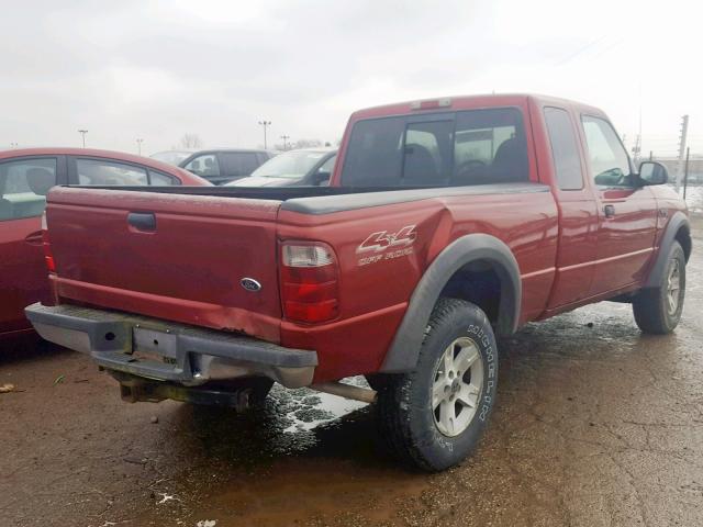 1FTZR45E32TA23251 - 2002 FORD RANGER SUP RED photo 4