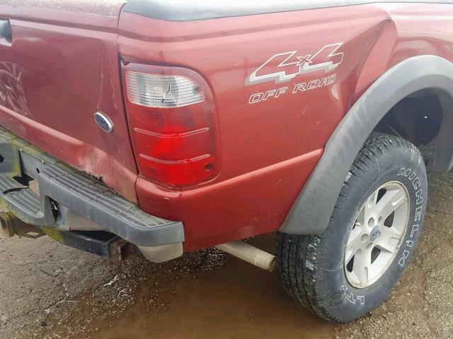 1FTZR45E32TA23251 - 2002 FORD RANGER SUP RED photo 9