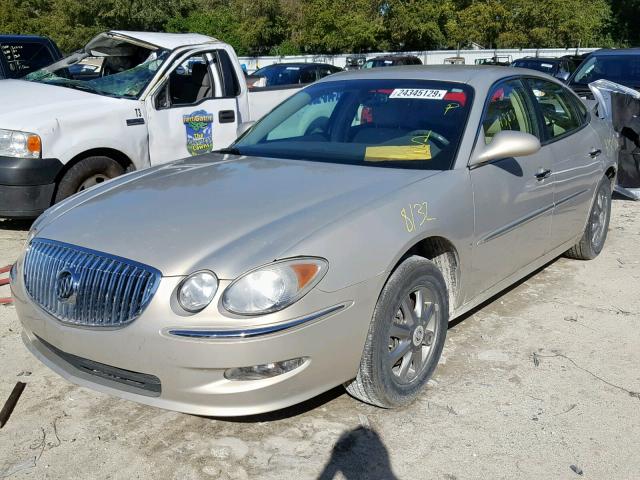 2G4WD582881185993 - 2008 BUICK LACROSSE C GOLD photo 2