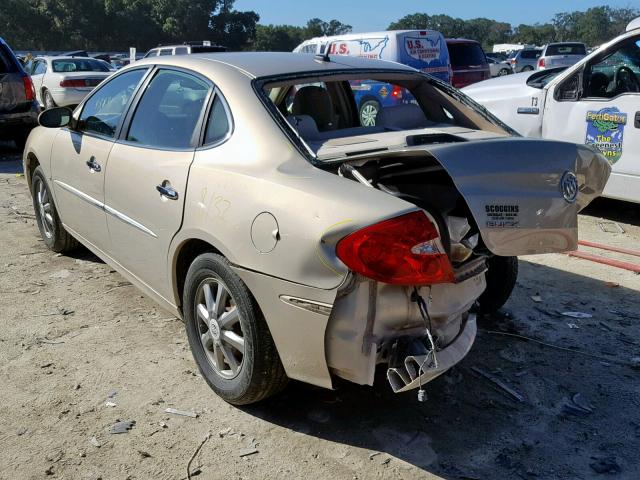 2G4WD582881185993 - 2008 BUICK LACROSSE C GOLD photo 3