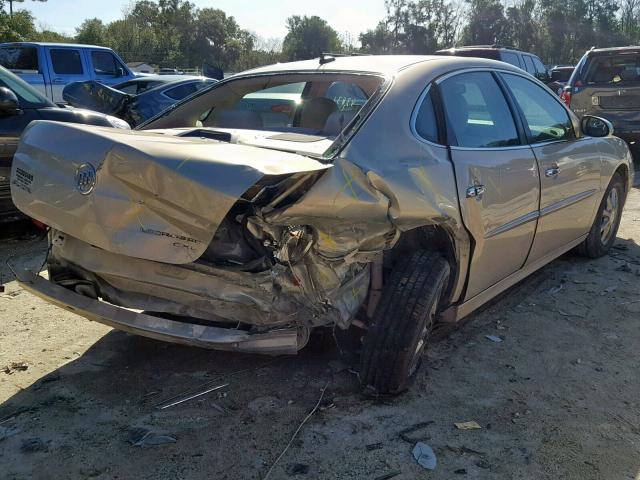 2G4WD582881185993 - 2008 BUICK LACROSSE C GOLD photo 4