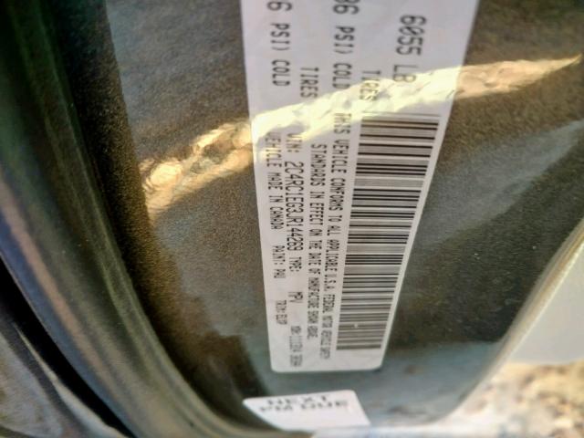 2C4RC1EG3JR144269 - 2018 CHRYSLER PACIFICA T GRAY photo 10