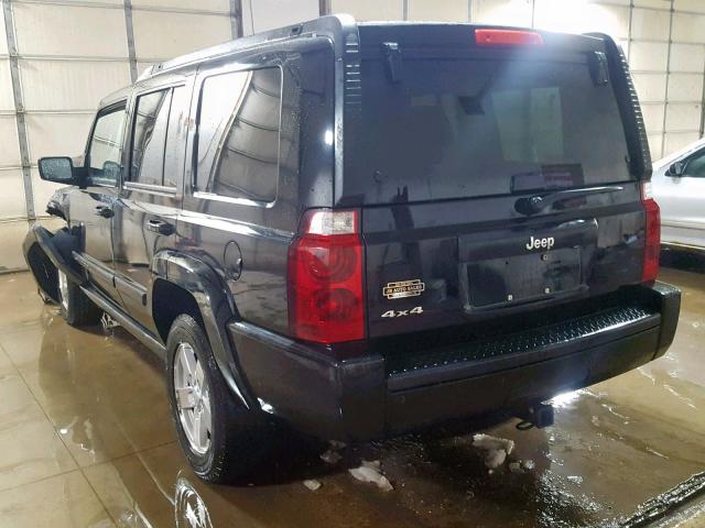 1J8HG48K98C132527 - 2008 JEEP COMMANDER BLACK photo 3