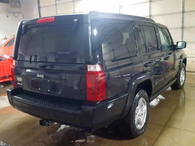 1J8HG48K98C132527 - 2008 JEEP COMMANDER BLACK photo 4