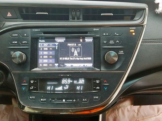 4T1BK1EB7JU284414 - 2018 TOYOTA AVALON XLE 黑色 照片 9