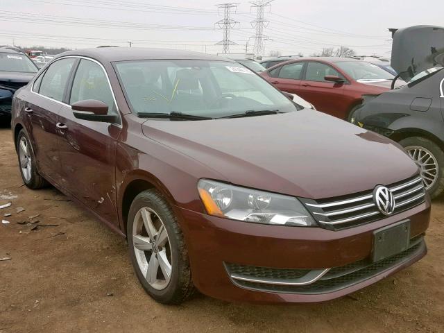 1VWAS7A31EC039554 - 2014 VOLKSWAGEN PASSAT S MAROON photo 1