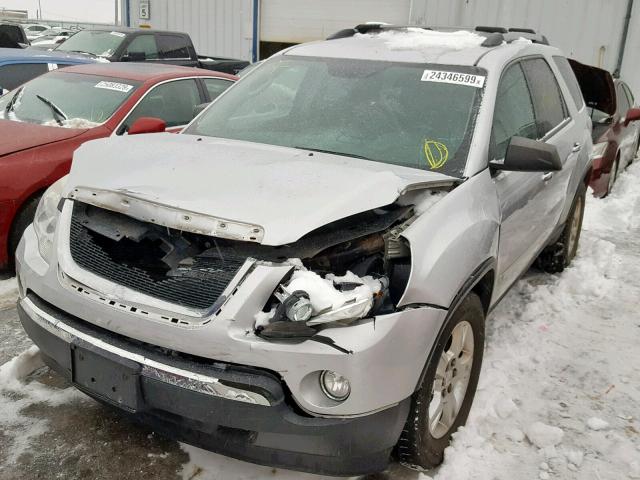 1GKLVLED5AJ149399 - 2010 GMC ACADIA SLE SILVER photo 2