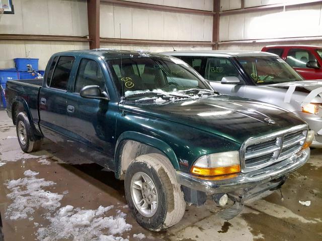 1B7GL2AN5YS743071 - 2000 DODGE DAKOTA QUA GREEN photo 1