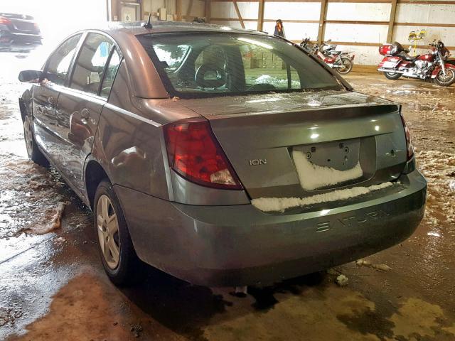 1G8AJ55F87Z114758 - 2007 SATURN ION LEVEL GRAY photo 3