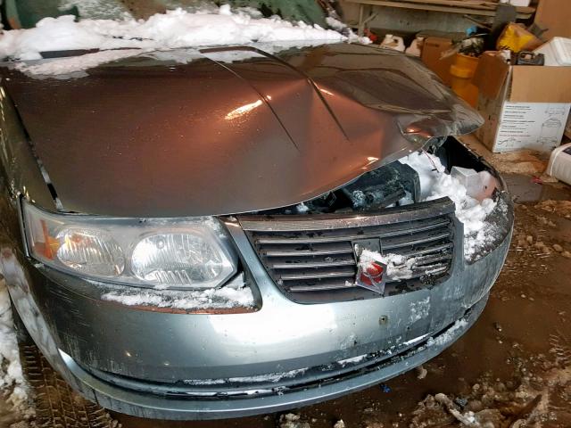 1G8AJ55F87Z114758 - 2007 SATURN ION LEVEL GRAY photo 9