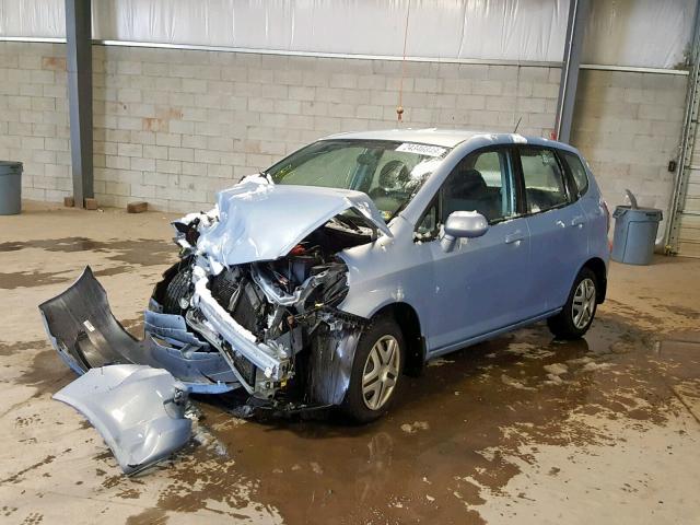 JHMGD38458S071270 - 2008 HONDA FIT BLUE photo 2