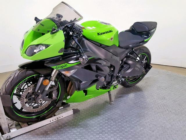 JKAZX4R12AA021654 - 2010 KAWASAKI ZX600 R GREEN photo 4