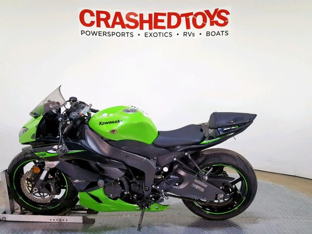 JKAZX4R12AA021654 - 2010 KAWASAKI ZX600 R GREEN photo 5