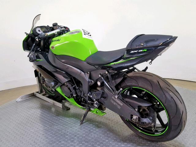 JKAZX4R12AA021654 - 2010 KAWASAKI ZX600 R GREEN photo 6