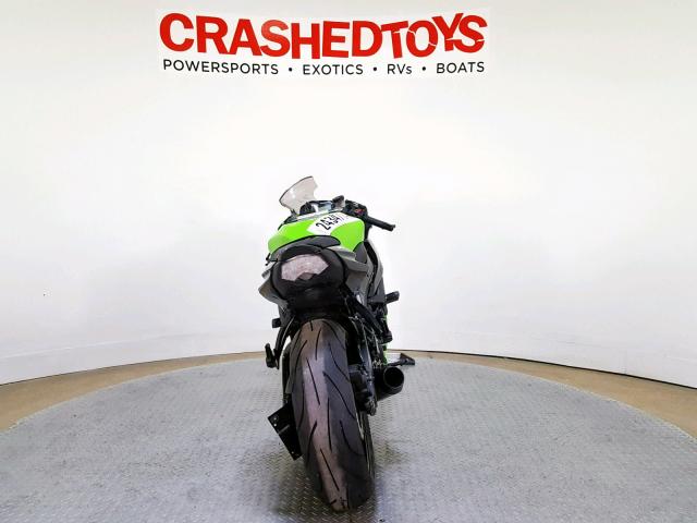 JKAZX4R12AA021654 - 2010 KAWASAKI ZX600 R GREEN photo 7