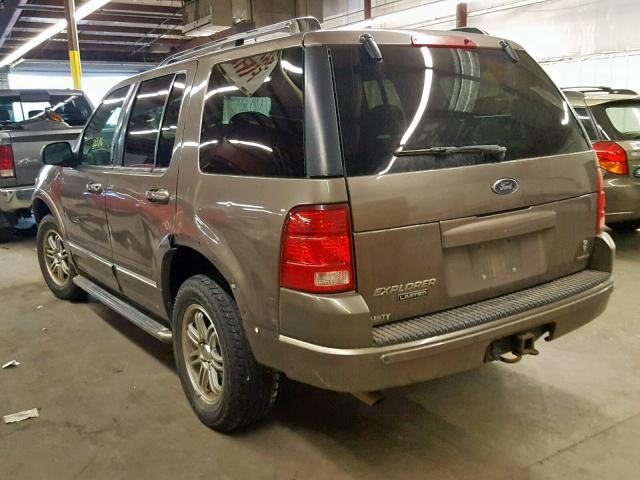 1FMZU75WX3UA15079 - 2003 FORD EXPLORER L GRAY photo 3