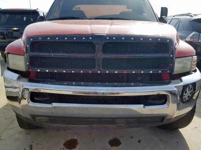 1B7KF23661J285740 - 2001 DODGE RAM 2500 RED photo 9