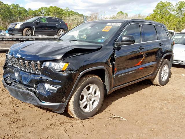 1C4RJEAG4HC813204 - 2017 JEEP GRAND CHER BLACK photo 2