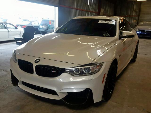 WBS3R9C57FK333428 - 2015 BMW M4 WHITE photo 2