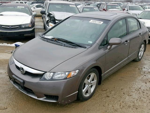 19XFA16919E027067 - 2009 HONDA CIVIC EXL GOLD photo 2