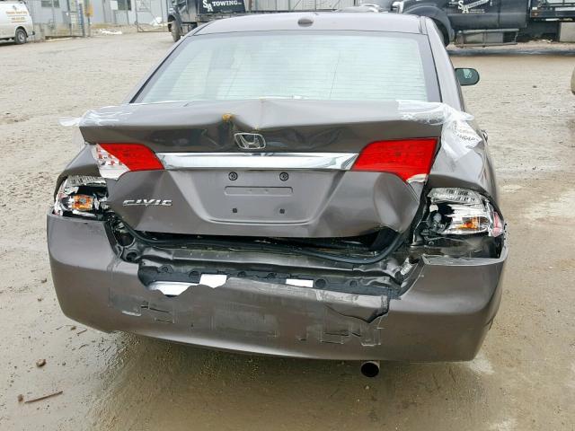 19XFA16919E027067 - 2009 HONDA CIVIC EXL GOLD photo 9