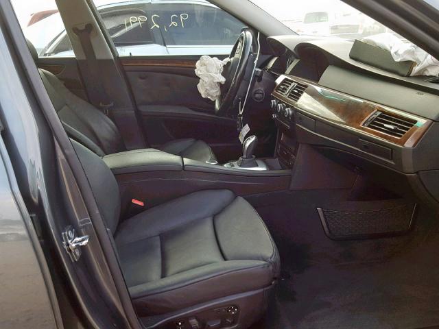 WBANW13568CZ71173 - 2008 BMW 535 I GRAY photo 5