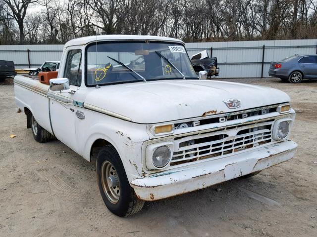 F10YK874077 - 1966 FORD F100 WHITE photo 1