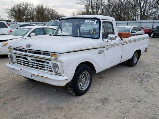 F10YK874077 - 1966 FORD F100 WHITE photo 2