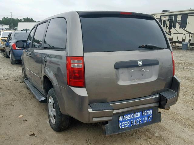 2D8HN44E39R623750 - 2009 DODGE GRAND CARA GRAY photo 3