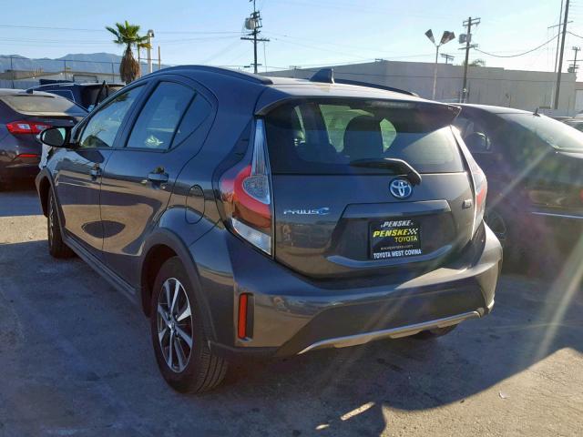 JTDKDTB36J1602497 - 2018 TOYOTA PRIUS C GRAY photo 3